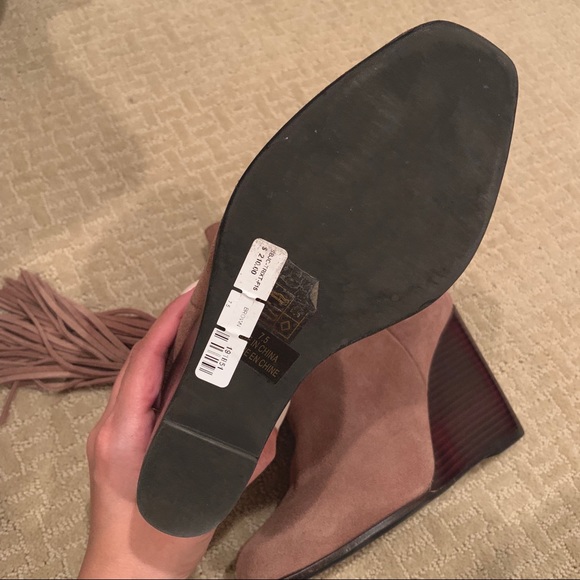 JEFFREY CAMPBELL Suede Fringe Booties - Picture 3 of 3